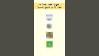 4 Popular Apps Developed in Flutter #flutter #shorts