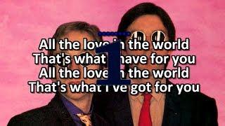 The Korgis - All The Love In The World | KARAOKE | Lyrics