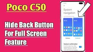 Poco C50 || How To Enable And Use Full Screen Display Feature Tips And Tricks