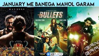 Upcoming Web Series And Movies January 2021 | Bullets, Bang Baang | Mx Player, Alt Balaji, Zee5 |