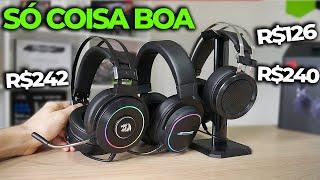 3 HEADSETS GAMER BARATOS PRA COMPRAR NA CRISE, SÓ PREÇO BACANA E BOA QUALIDADE! (2021)