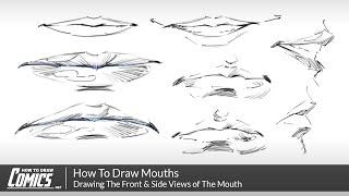 How To Draw Mouths: Drawing The Front And Side Views of The Mouth