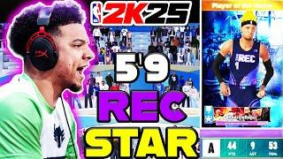 UNLEASHING MY 5'9 PG REC STAR IN NBA2K25! @nba2k