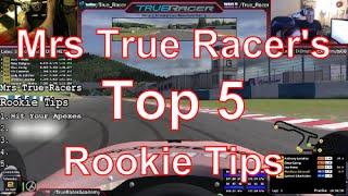 Mrs True Racer's Top 5 Rookie Tips for Sim-Racers