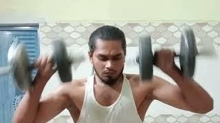 shoulder workout Bigennerss#desi#4D#step by#step @MukeshKumar_fitnes