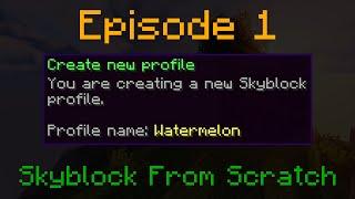 And So It Begins... | Skyblock From Scratch 1