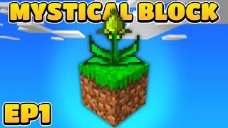 STARTING ON ONE BLOCK! EP1 | Minecraft Mystical Block [Modded Questing Skyblock]
