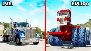 Level 1 Rookie vs. Level 100 Boss #7 - Beamng drive