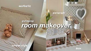 aesthetic room makeover 2023| pinterest & korean inspired ft. roseforever, ikea trips + hauls