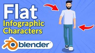 2D/3D Infographic Style in Blender | Process