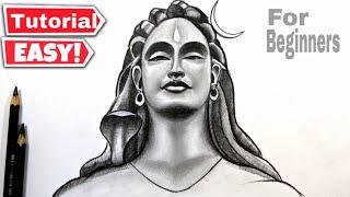 Mahashivratri drawing / Shivratri drawing/ Adiyogi drawing/ Mahadev drawing #drawing #art Lavi Arts