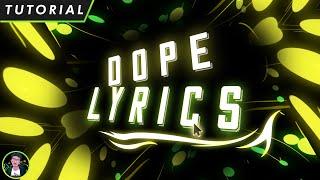 After Effects Tutorial: Make a Lyrics Video for Song | Arsacre | 2020