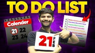 To Do List 21st Feb| Class 10 Social Science Exam 2025