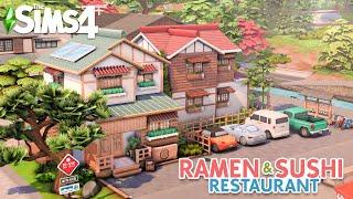 Ramen & Sushi Bar | NO CC | The Sims 4 Speed Build