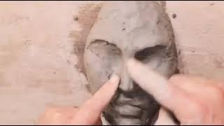 Scultura... volto in argilla di Paolo Morandi scultore