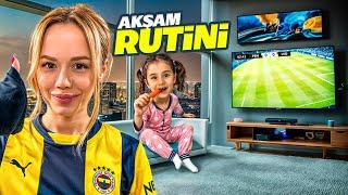 AKŞAM RUTİNİ VLOG !? *FENERBAHÇE MAÇI İZLEDİK* | Gamze Karta Öykü Karta