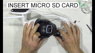 INSERT MICRO SD CARD TO SURVEILLANCE IP CAMERA YOOSEE ZY-JYPTZ6