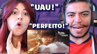 Heavy Is The Crown ft. Linkin Park | Tema do Mundial 2024 de League of Legends | REACT em CASAL