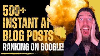 How I rank 500+ Instant AI Blog Posts on Google In 3 Weeks with Autoblogging.ai (Demo + Review)