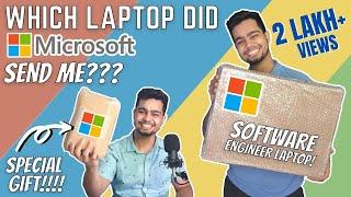 Which Laptop Did @Microsoft Send me??  | Unboxing Microsoft onboarding Equipments!  ️