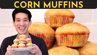 The SOFTEST Corn Muffins Recipe (Costco) - Sweet or Savory Cornbread - MOIST & HEALTHY | Danlicious