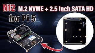 52Pi  N12 M.2 NVME+2.5USB NU08 HDD Bottom