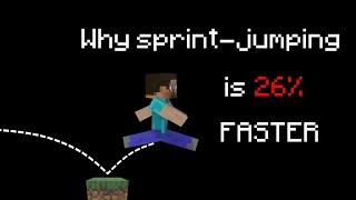 How does sprint-jump boost work in Minecraft