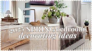 SPRING DECORATE WITH ME  bedroom decorating ideas + TV stand / console styling for spring 2025