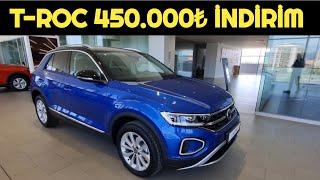 KASIM 2024 VW T-ROC BAYİİ PAZARLIKLI İNDİRİMLİ FİYATI