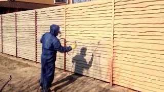 Покраска забора от А до Я (painting fence)