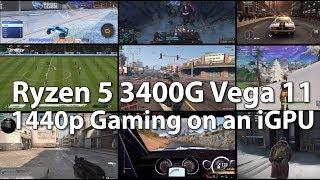 Ryzen 5 3400G, 1440p Gaming on an APU? 11 Games Benchmark