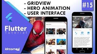 Tutorial Flutter #15 - GRIDVIEW, HERO ANIMATION, USER INTERFACE