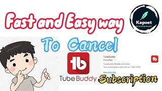 Fastest and Easiest Way to Cancel TubeBuddy Mobile Subscription  2023 #viral #trending #fyp