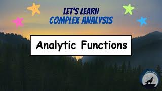 (CA08) Analytic Functions