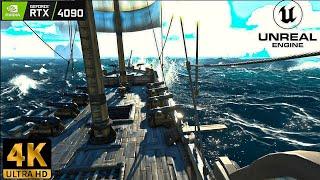 Sea of thieves Gameplay 2023 [4K 60 FPS] | Unreal Engine RT ON [RTX4090] Mythical Settings!