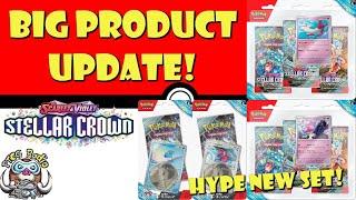 New Stellar Crown Products Officially Revealed! Hype New Set! Big Update! (Pokémon TCG News)