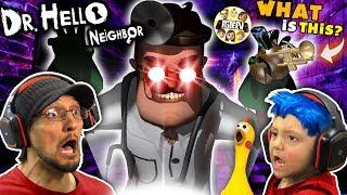 DR. HELLO NEIGHBOR turns SHAWN BLUE HAIR CHICKEN! (FGTEEV Mod Mini-Game)