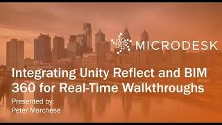 Integrate Unity Reflect and BIM 360 for Real Time Walkthroughs