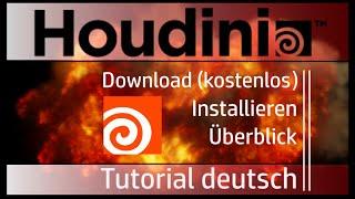 Houdini Tutorial deutsch | Download kostenlos | Installation und erster Überblick