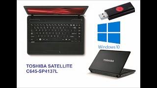 Formateo de Laptop TOSHIBA Satellite C645 - Windows 10