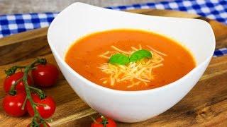 Schnelle Tomatensuppe - Cremige Tomatensuppe mit Milch