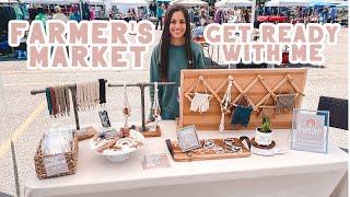 SET UP MY FARMER'S MARKET BOOTH WITH ME | Small Business Etsy Shop Booth | Macrame & Bracelets