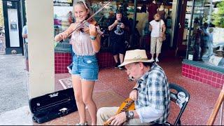 Ryn Riley and Lyle Rickards Busking in Down Town Asheville