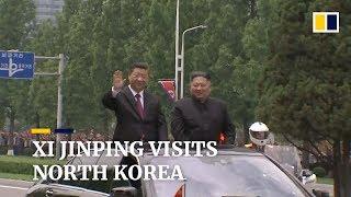 North Korea stages huge welcome for visiting Chinese leader Xi Jinping