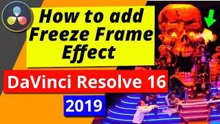 Freeze Frame Effect in DaVinci Resolve 16