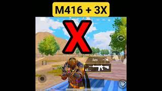 M416 3x scope sensitivity  3x sensitivity Bgmi||  gyro M416 3x sensitivity pubg mobile #shorts