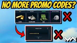 No More Free Rewards? - Promo Code Button Removed - Modern Warships