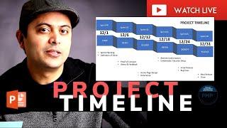 Creating Project Timelines in Powerpoint Tutorial LIVE | NiksProjects