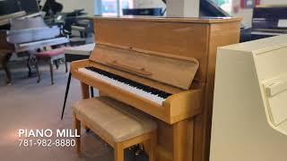 Piano Mill Demo Schafer and Sons Upright Piano