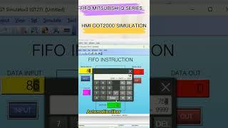 FIFO instruction Mitsubishi PLC Q Series (FIFW and FIFR) #fifo #shorts #shortvideo #mitsubishi